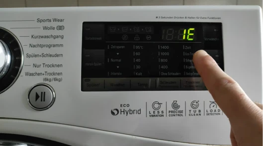 washer repair Encinitas CA LG front-load IE fill error inlet screen coastal hard water